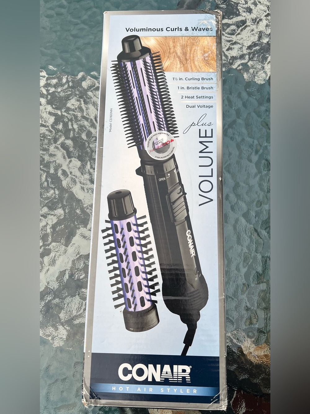 Conair Volume Plus Hot Air Styler in Black and Lavender